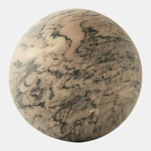 Orb Accent-Brown Marble