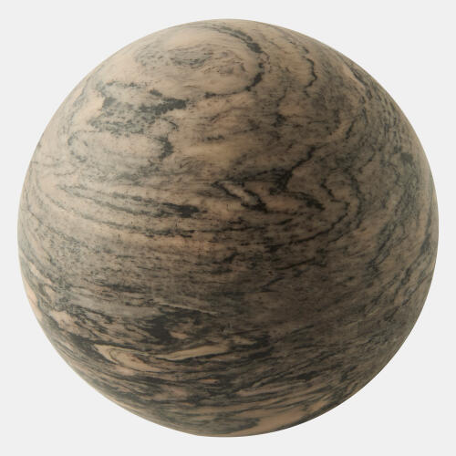 Orb Accent-Brown Marble