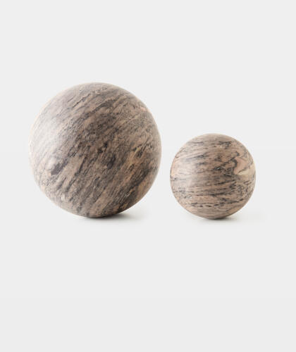 Orb Accent-Brown Marble