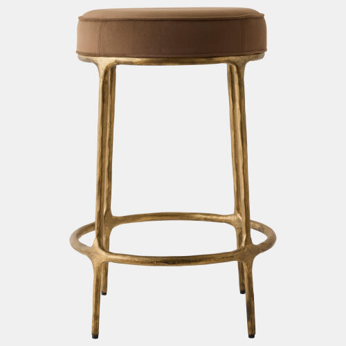 Hunter Stool-Antique Gold