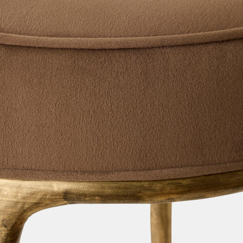 Hunter Stool-Antique Gold