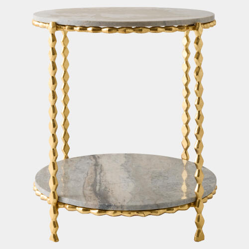 Pinkered Side Table-Green