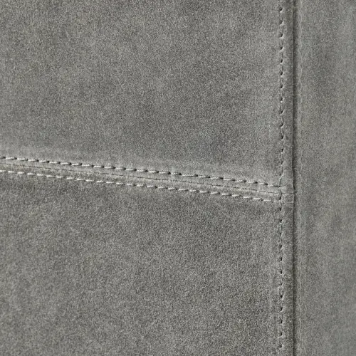 Posh Side Table-Gray Suede