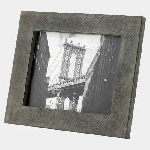 Posh Picture Frame-8x10-Gray Suede