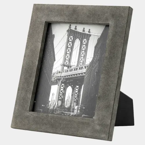 posh picture frame-8x10-gray suede
