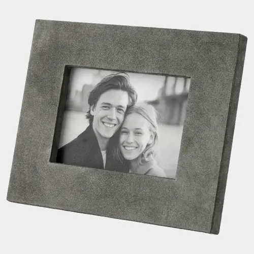 Posh Picture Frame-5x7-Gray Suede
