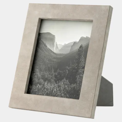 posh picture frame-8x10-parchment suede