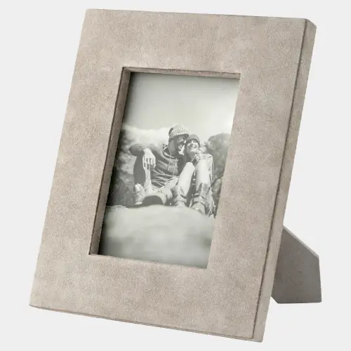 Posh Picture Frame-5x7-Parchment Suede