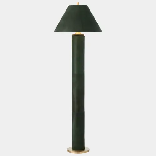 Posh Floor Lamp-Green Hair-on-Hide