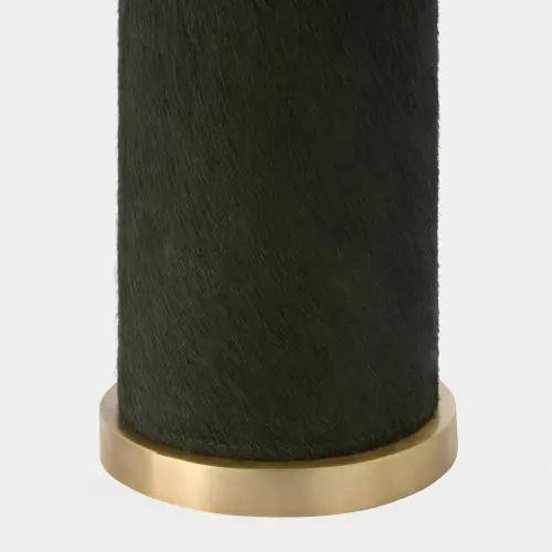 Posh Table Lamp-Green Hair-on-Hide