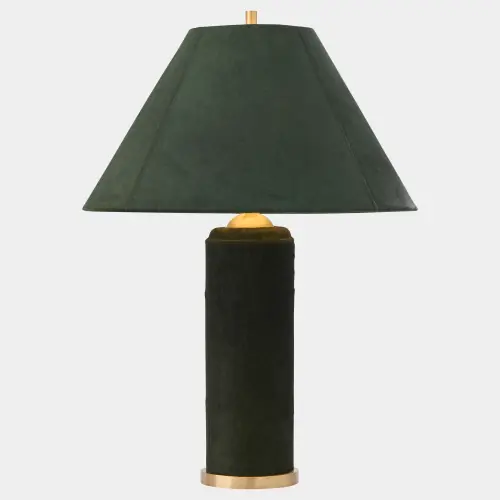 Posh Table Lamp-Green Hair-on-Hide