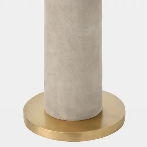 Posh Floor Lamp-Parchment Suede