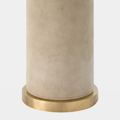 Posh Table Lamp-Parchment Suede