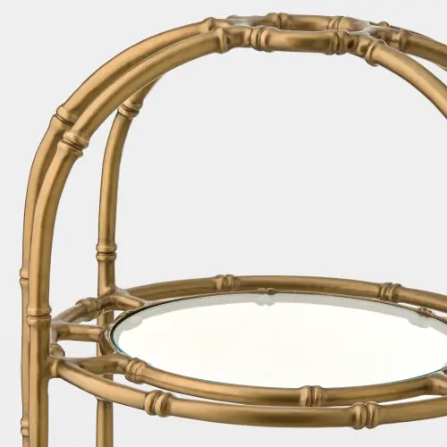 La Cage Bamboo Bar Cart