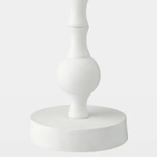 Bobbin Totem Candlesticks-White