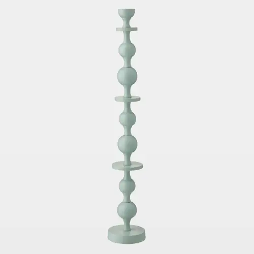 Bobbin Totem Candlesticks-Green