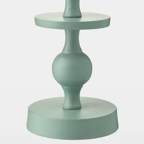 Bobbin Totem Candlesticks-Green