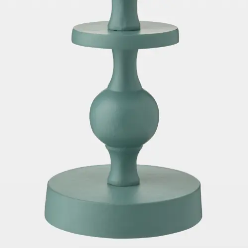 Bobbin Totem Candlesticks-Green