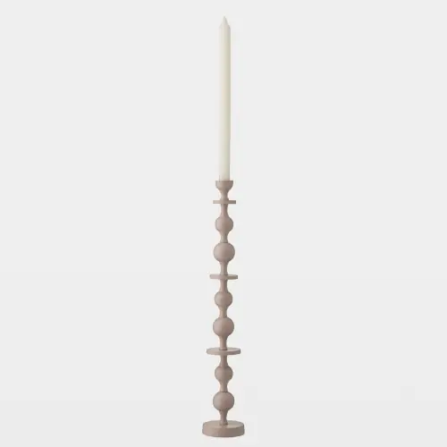 bobbin totem candlesticks-pink