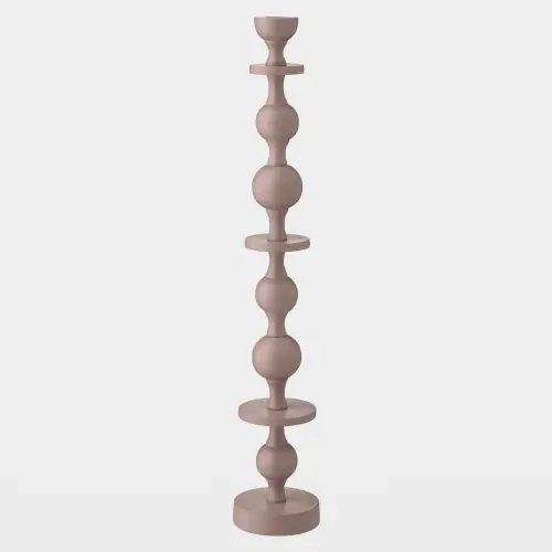 Bobbin Totem Candlesticks-Pink