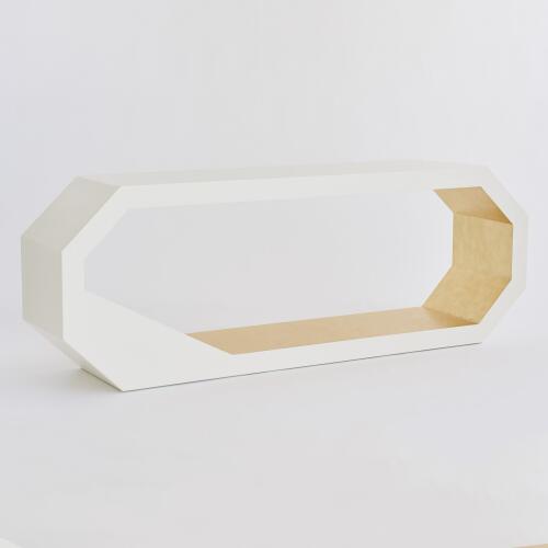 Facet Console-Gold Leaf
