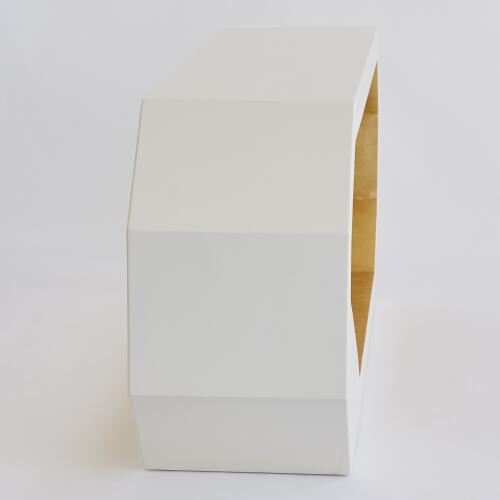 Facet Console-Gold Leaf