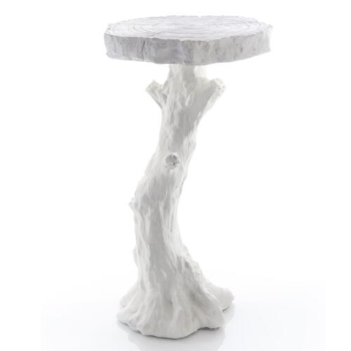 Faux Bois Table-White
