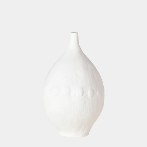 Modernist Vase-White Plaster