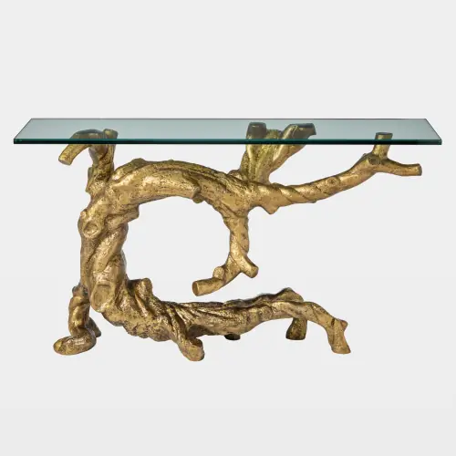 Twisted Juniper Console-Gold