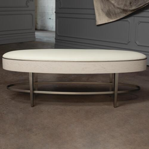 Ellipse Bench-Ivory