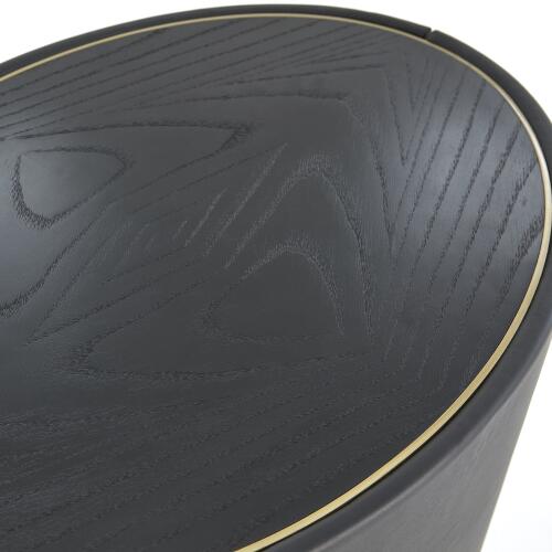 Ellipse Bedside Cabinet-Black