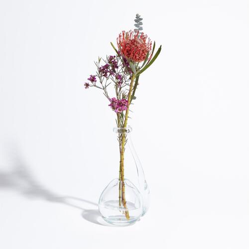 Clear Ring Flower Vase
