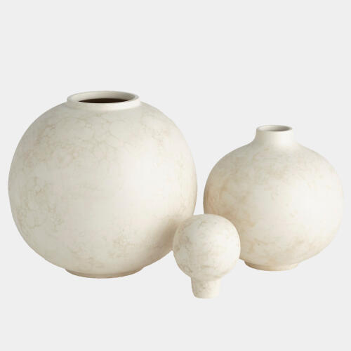 Nixie Bubble Stacking Vase-Ivory