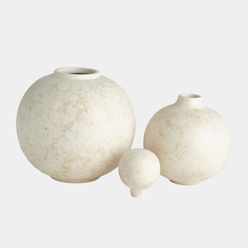 Nixie Bubble Stacking Vase-Ivory