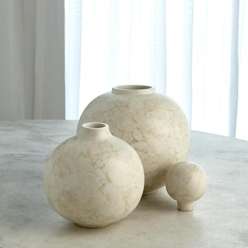 Bubble Stacking Vase-Ivory