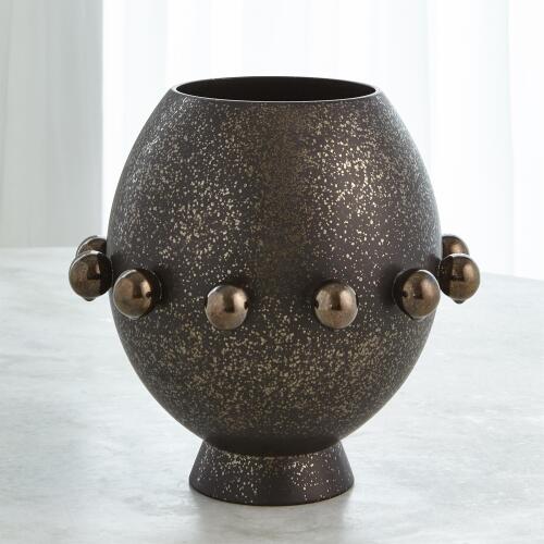 Spheres Collection Vase-Bronze