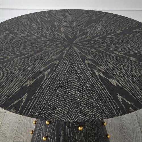 Spheres Center Table-Ebony Cerused Oak