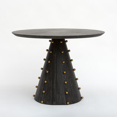 Spheres Center Table-Ebony Cerused Oak