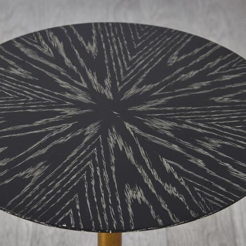Spheres Drink Table-Ebony Cerused Oak