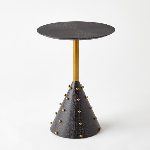 Spheres Drink Table-Ebony Cerused Oak