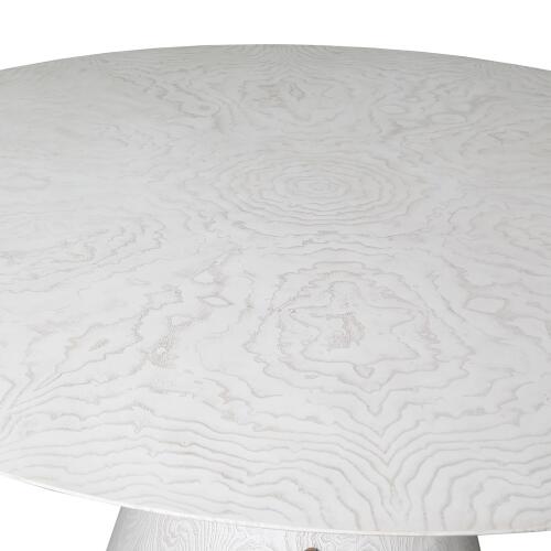 Spheres Dining Table-White Burl