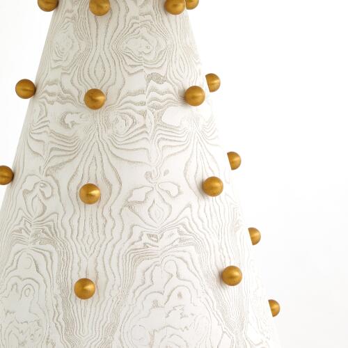 Spheres Center Table-White Burl-40" Dia