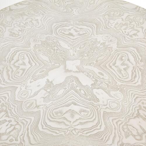 Spheres Center Table-White Burl-40" Dia