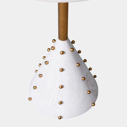 Spheres Drink Table-White Burl