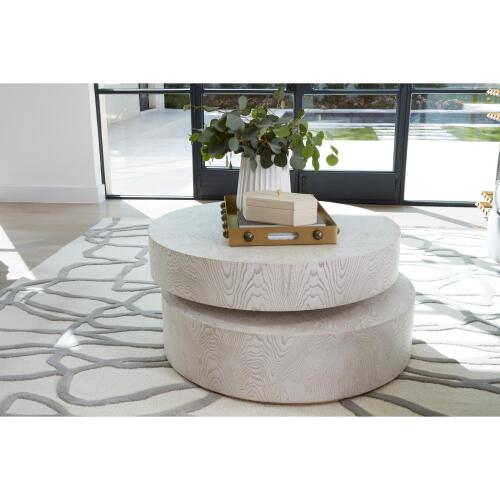 Pivot Cocktail Table-White