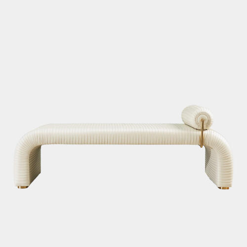 Cade Daybed-Milk Leather