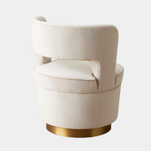 Stella Swivel Chair-Muslin
