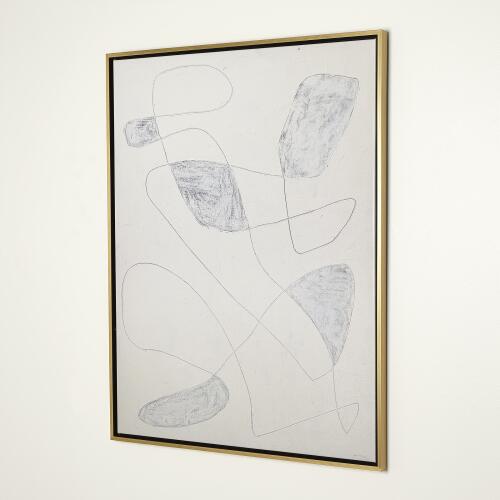 Scratch Loops Framed Art-Indigo