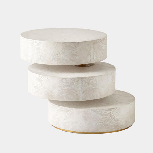 Pivot Side Table-White