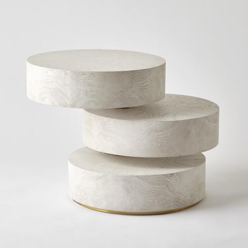 Pivot Side Table-White